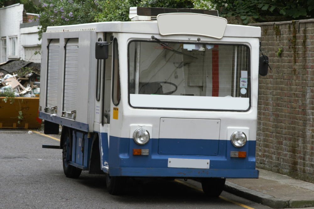 Electric Milk Float Delivery Vehicle